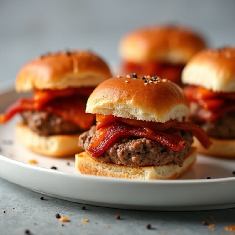 Spicy Bacon-Wrapped Mini Beef Sliders