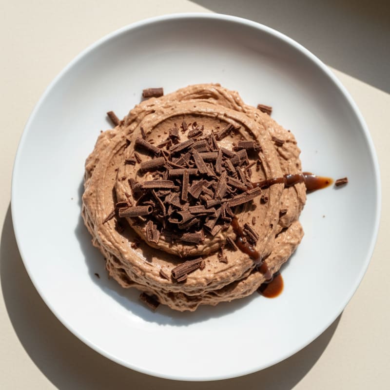 Chocolate Protein Mousse with Silky Cottage Cheese