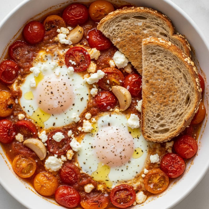 Baked Eggs with Roasted Tomatoes