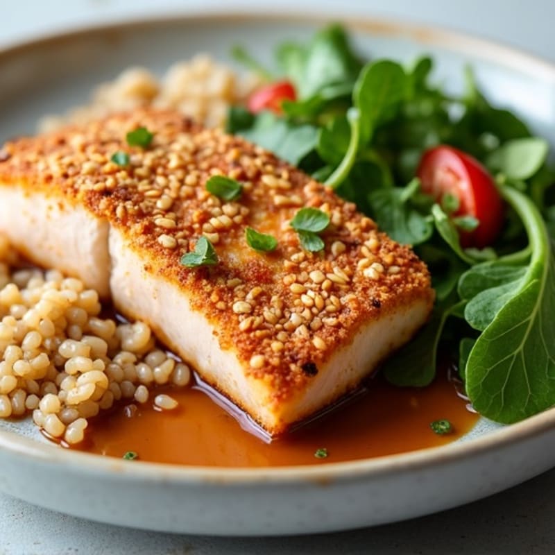 Sesame-Crusted Seared Tuna with Ginger-Lime Sauce