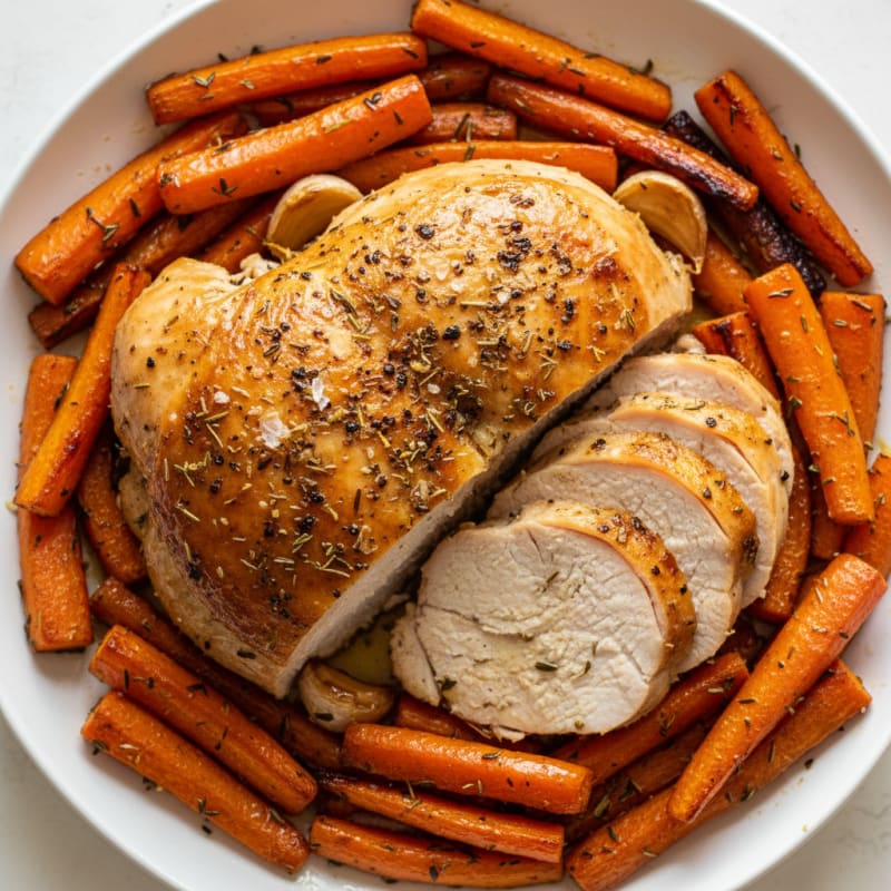 Herb-Roasted Turkey with Root Vegetables