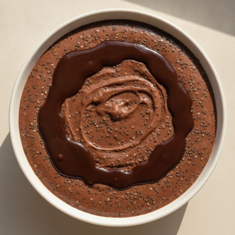 Chocolate Protein Pudding with Chia Seeds