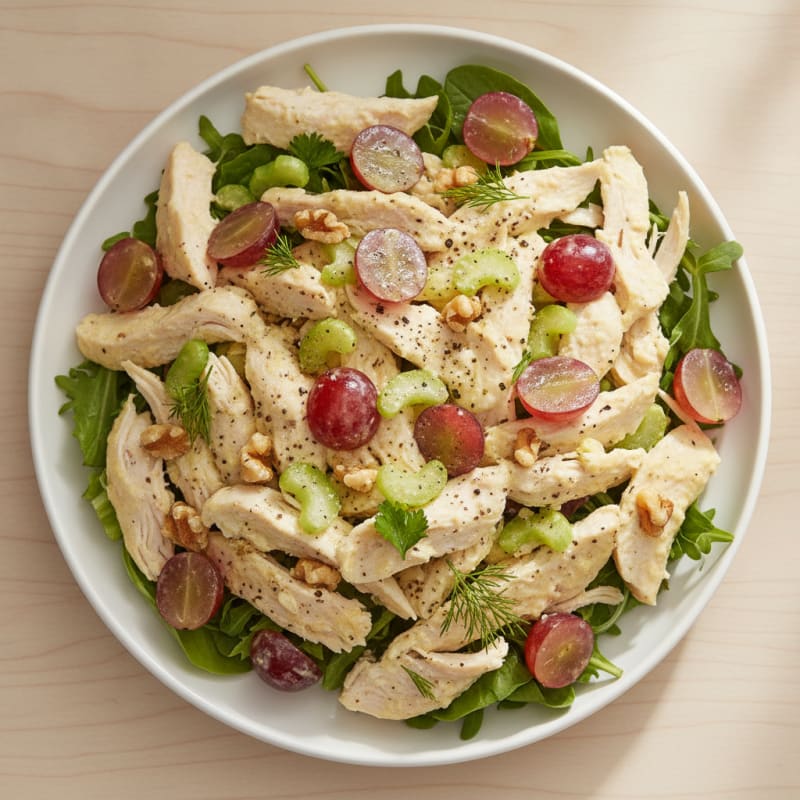 Lemon Herb Chicken Salad with Grapes