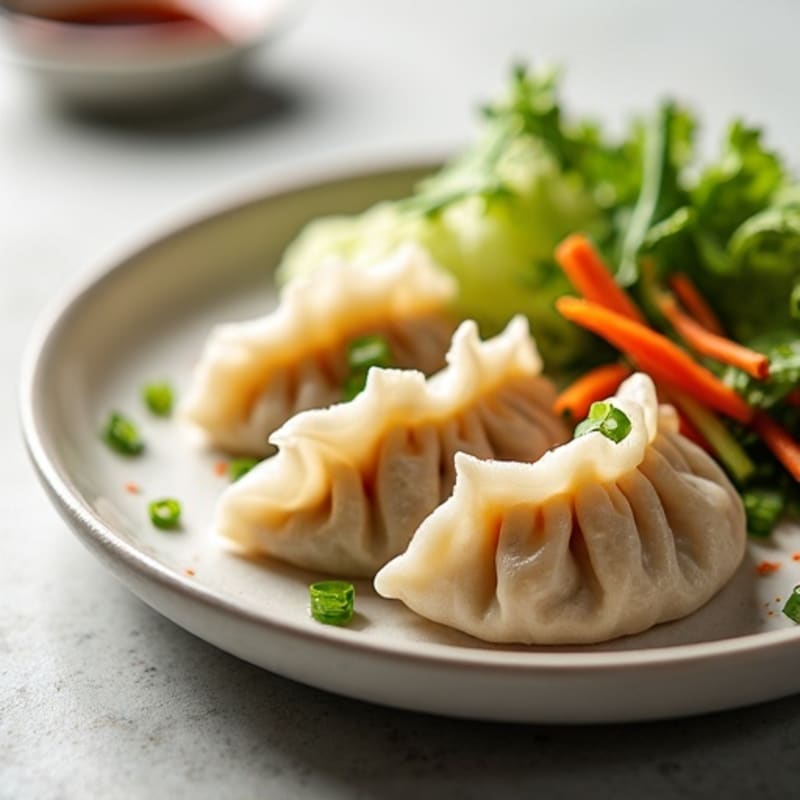 Steamed Ground Pork and Vegetable Dumplings