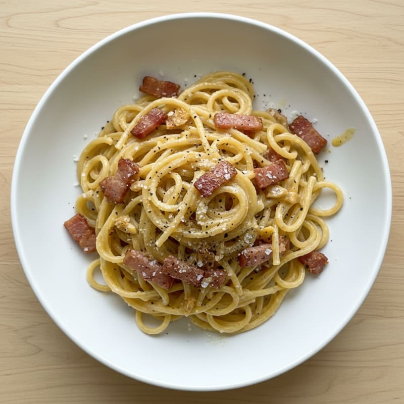 Classic Pancetta Carbonara with Pecorino