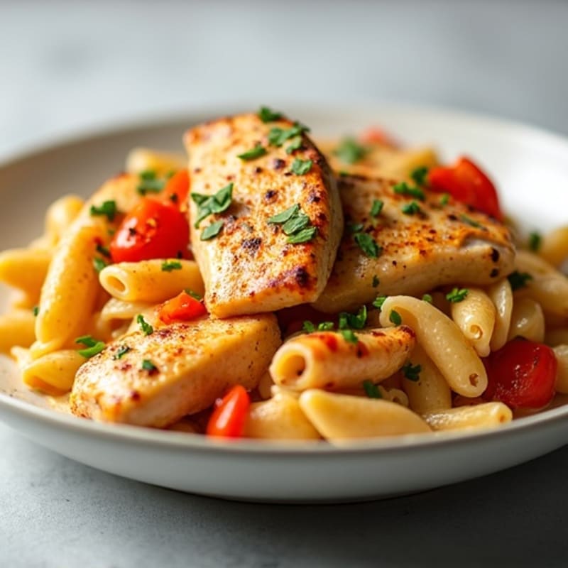 Creamy Cajun Chicken Pasta with Bell Peppers
