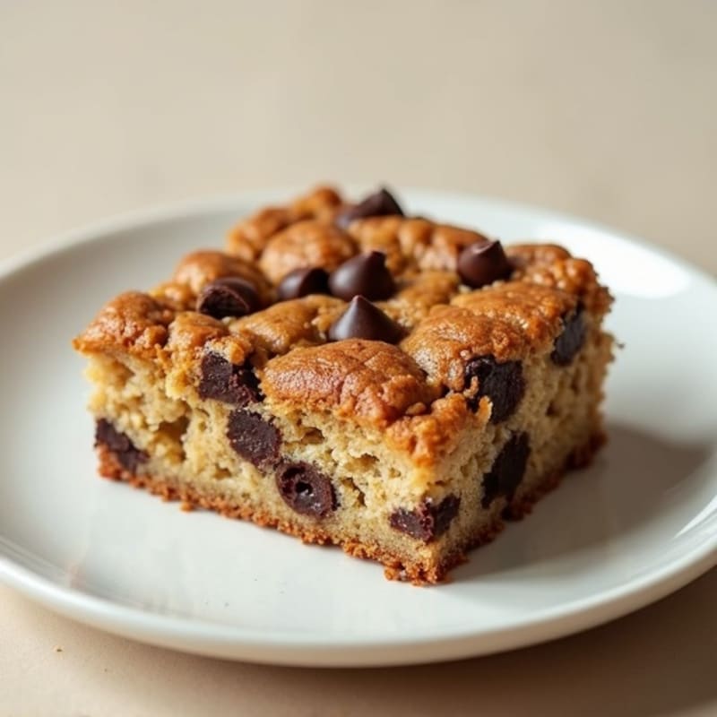 High-Protein Chocolate Chip Baked Oat Cake