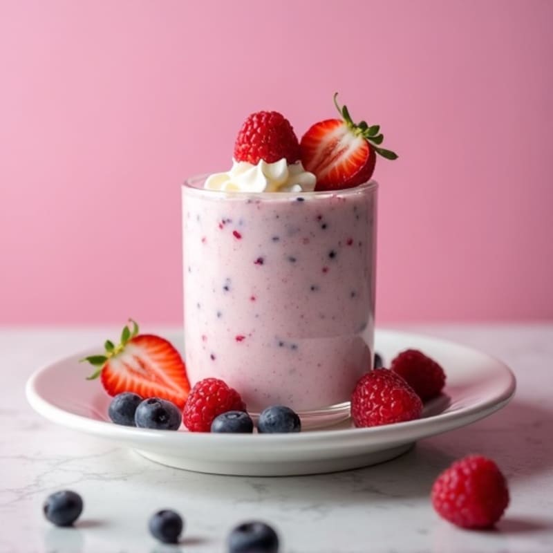 Creamy Cottage Cheese and Berry Protein Mousse