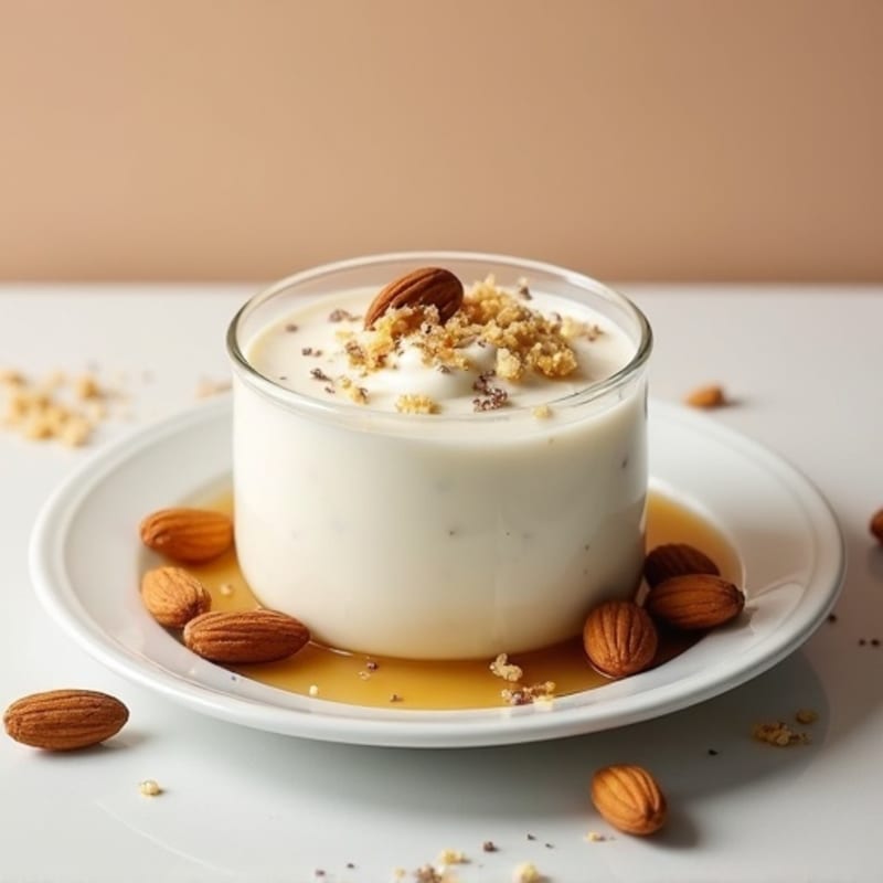 Creamy Greek Yogurt Protein Pudding with Almonds