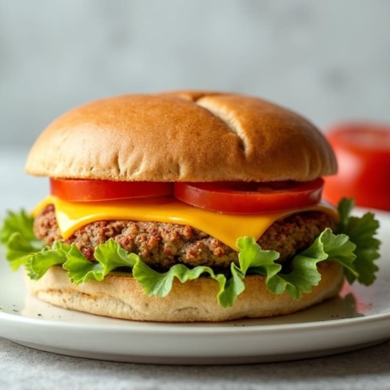 Healthy Crispy Baked Cheeseburger Rolls