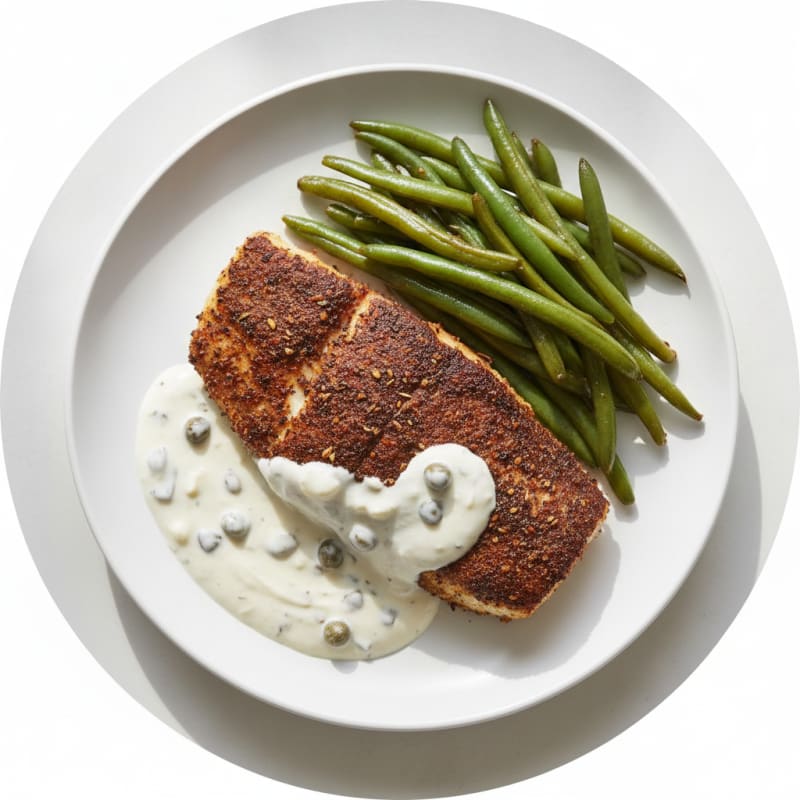 Blackened Catfish with Cajun Remoulade