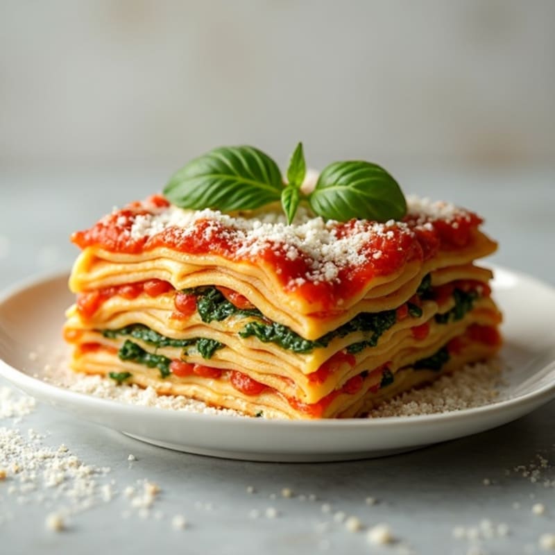 Baked Layered Vegetable Lasagna with Creamy Ricotta