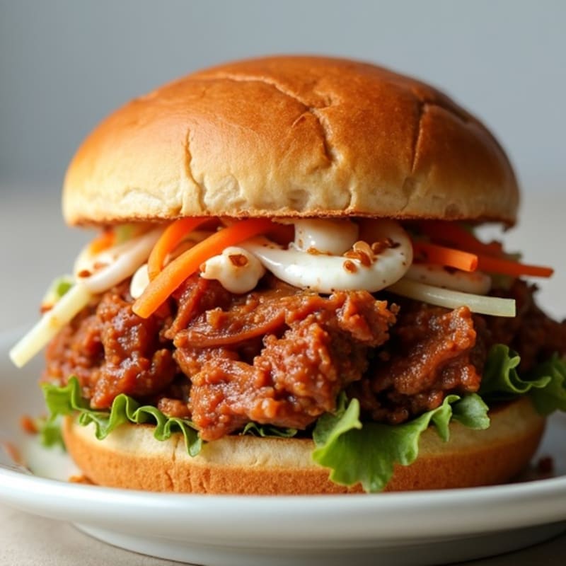 Slow Cooked Smoky Pulled Pork Sandwiches with Tangy Slaw