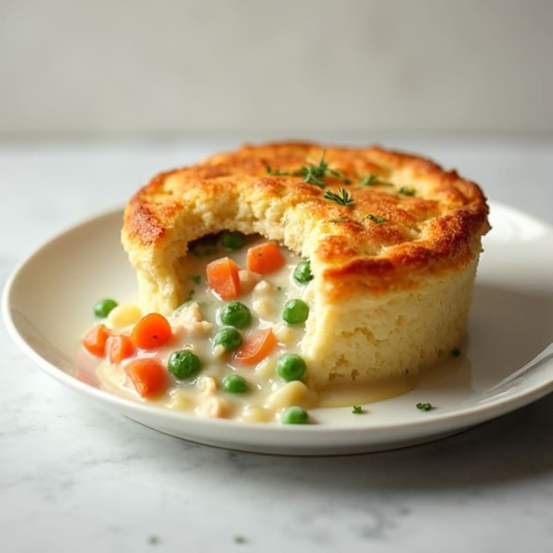 Creamy Cauliflower-Crusted Chicken Pot Pie