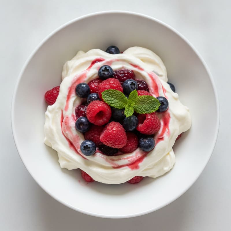 Protein Yogurt Parfait with Mixed Berries