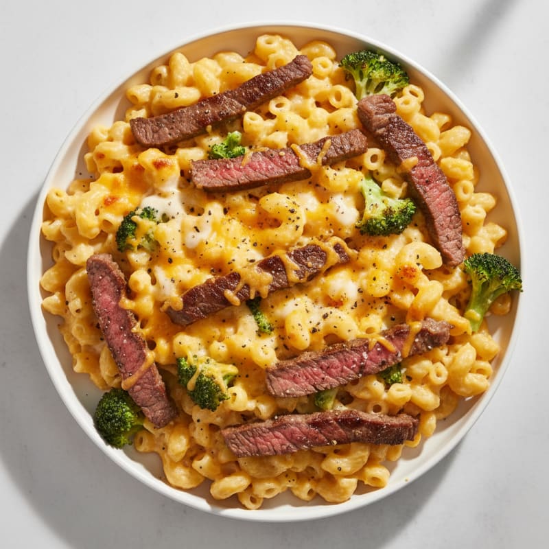 Steak and Macaroni Bake