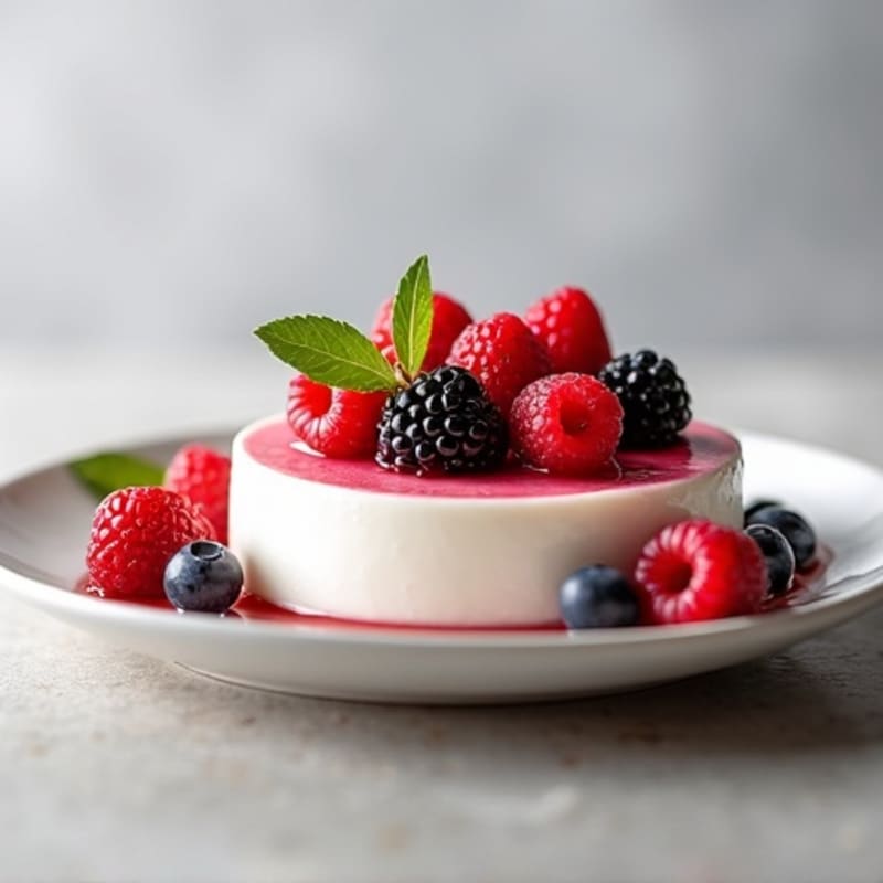Creamy Greek Yogurt Protein Mousse with Mixed Berries