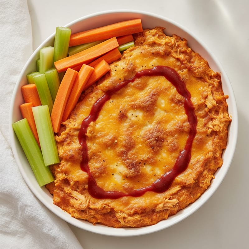 Baked Buffalo Chicken Dip Bowl