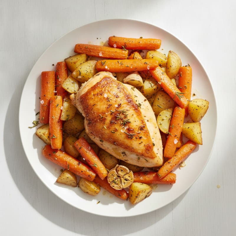 Herb-Roasted Chicken and Vegetables