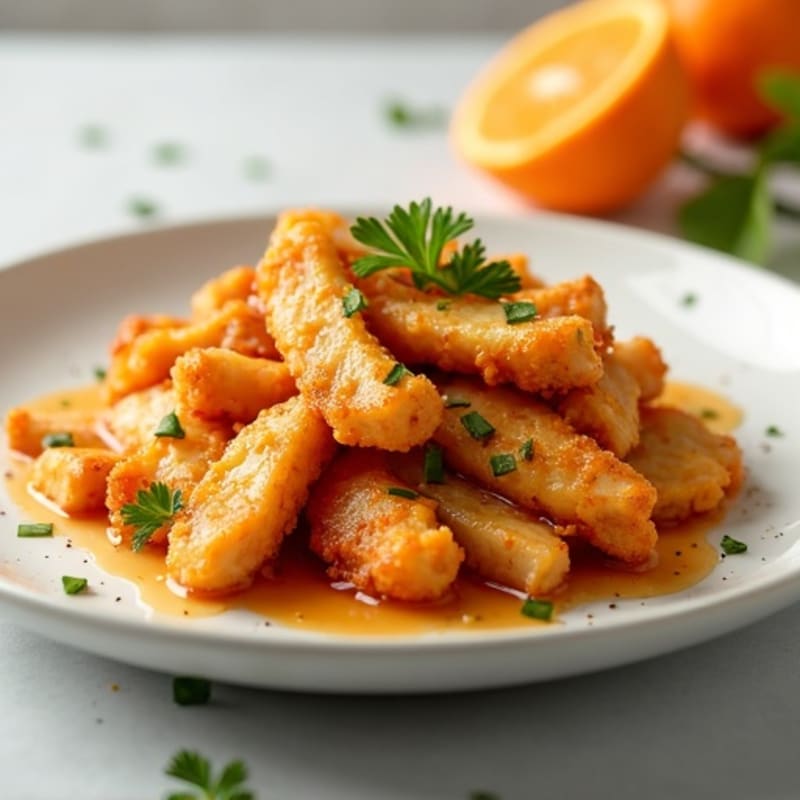 Crispy Air-Fried Orange Chicken