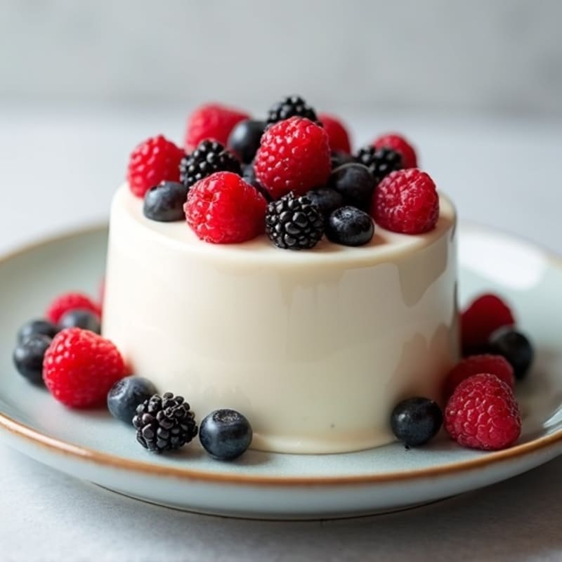 Creamy Greek Yogurt Protein Pudding with Berries