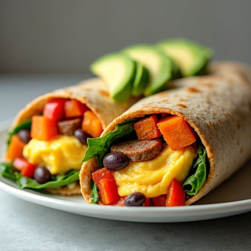 Protein-Packed Sweet Potato Breakfast Burrito