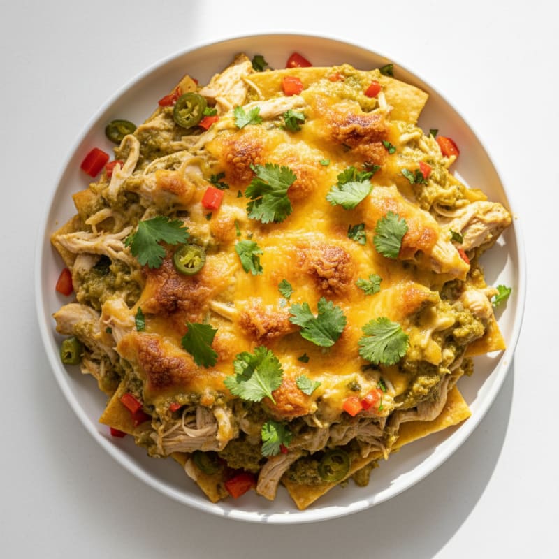 Creamy Chili Chicken Enchilada Bake