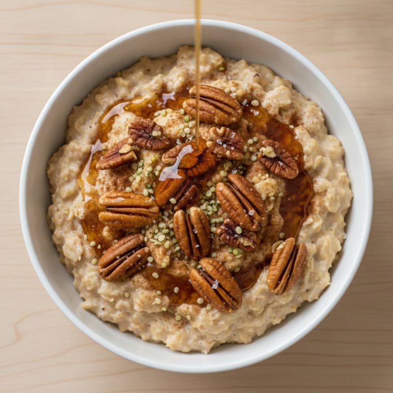 Maple Pecan Oat Porridge