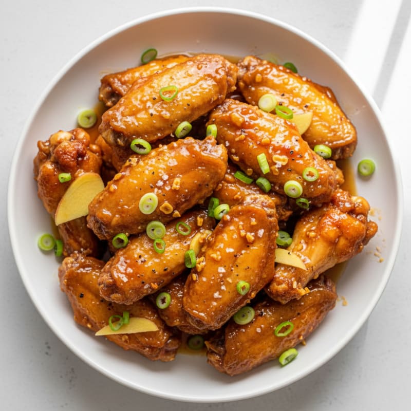 Crispy Honey-Garlic Chicken Wings