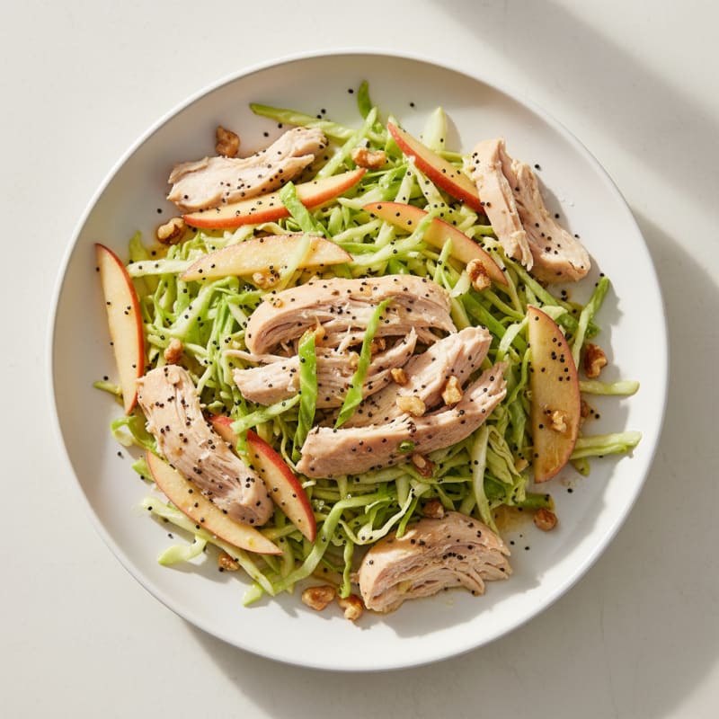 Chicken and Apple Slaw with Poppy Seed