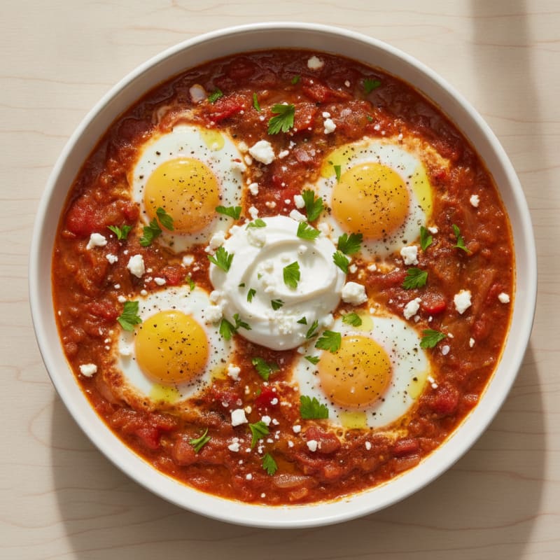 Spiced Tomato and Poached Egg Shakshuka