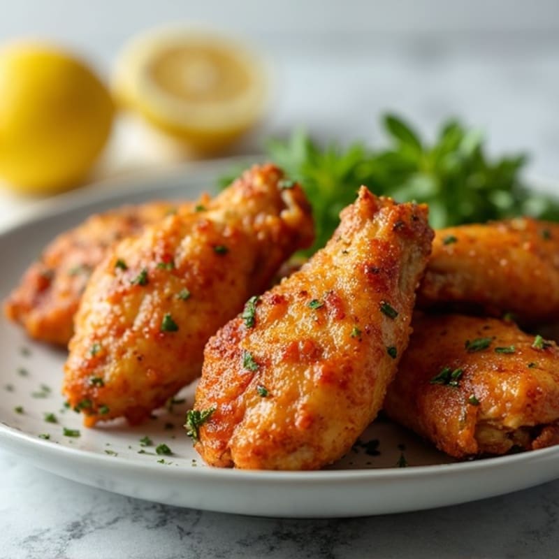 Crispy Baked Garlic-Herb Wings