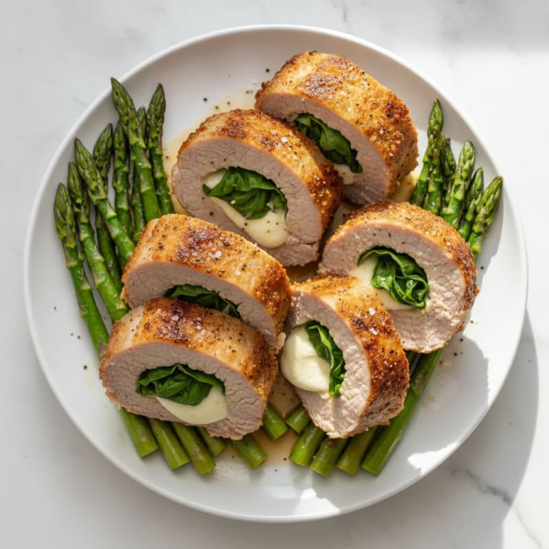 Mozzarella and Basil Stuffed Pork Tenderloin