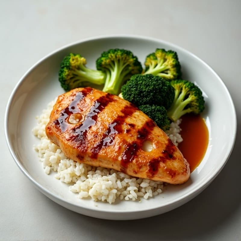 Pan-Seared Teriyaki Chicken with Crispy Roasted Broccoli