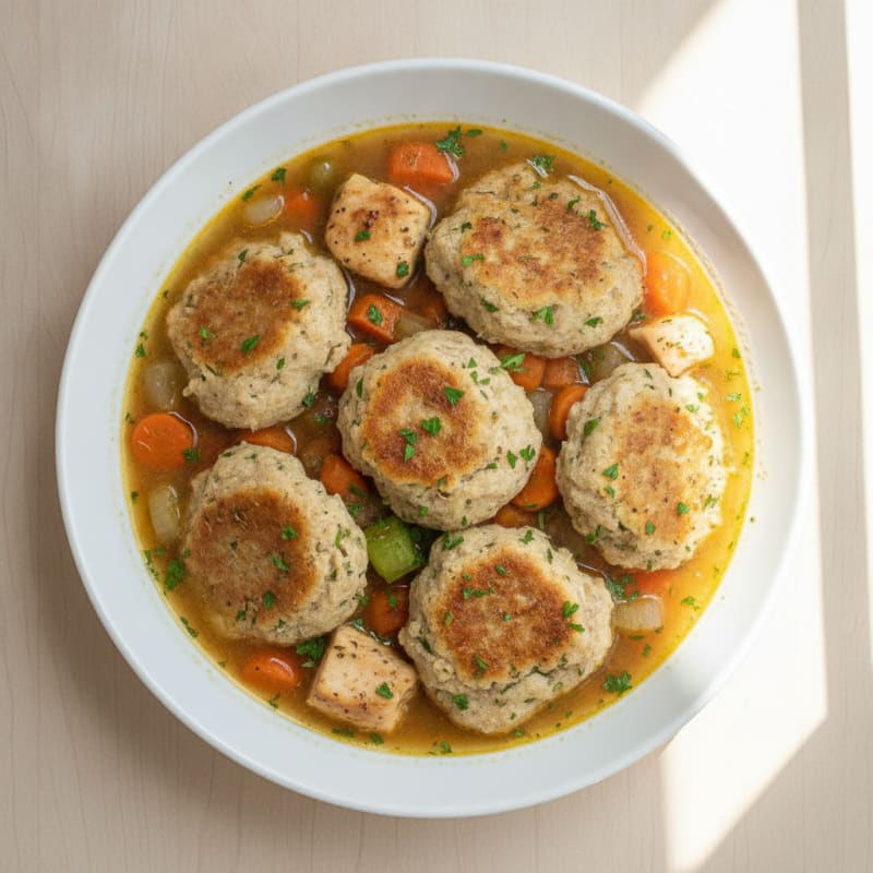 Hearty Chicken and Herb Dumpling Stew
