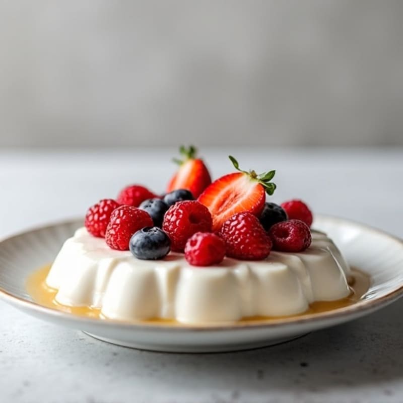 Silky Greek Yogurt Protein Pudding with Berries