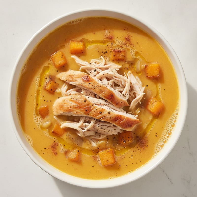 Roasted Butternut Squash and Apple Soup