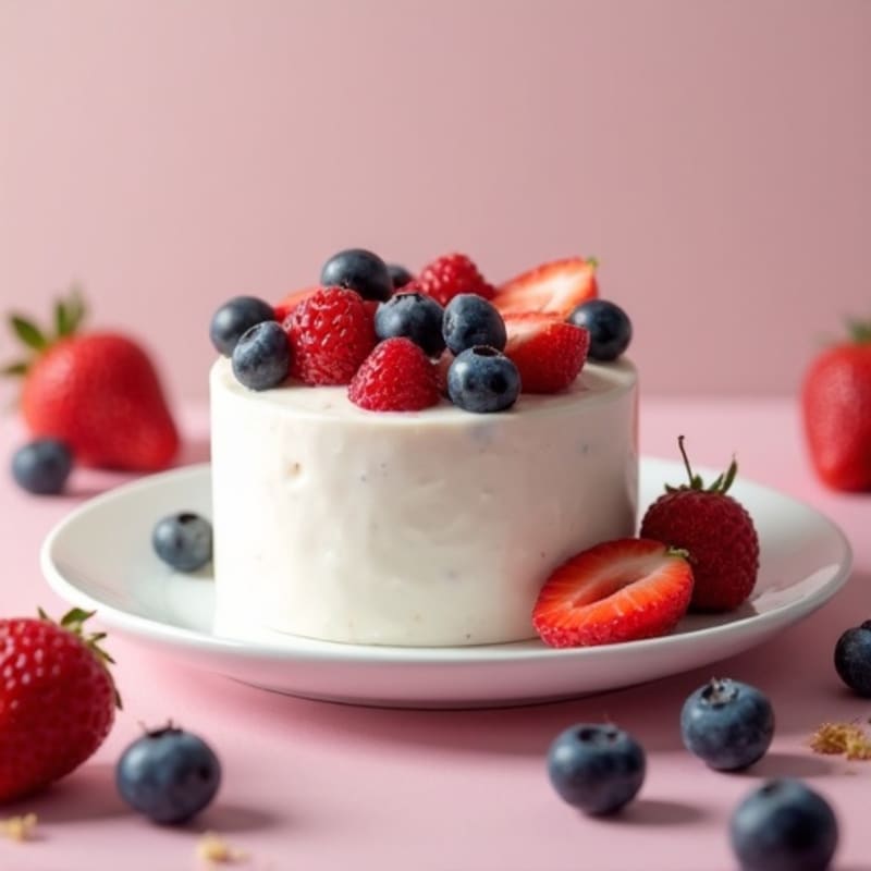 Creamy Greek Yogurt Protein Mousse with Mixed Berries