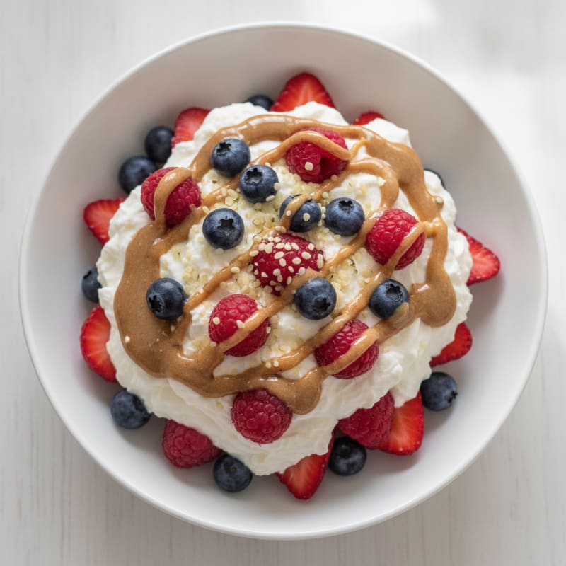 Creamy Greek Yogurt Protein Parfait with Mixed Berries