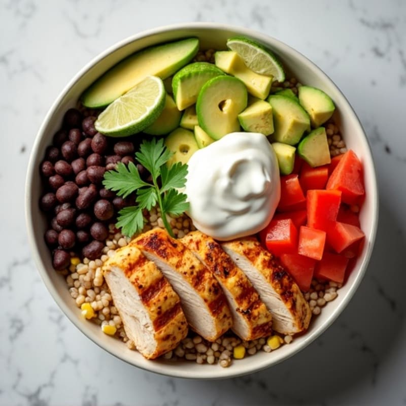 Fresh Black Bean Burrito Bowl