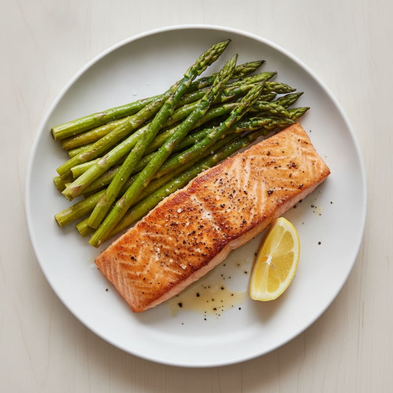 Pan-Seared Salmon with Asparagus