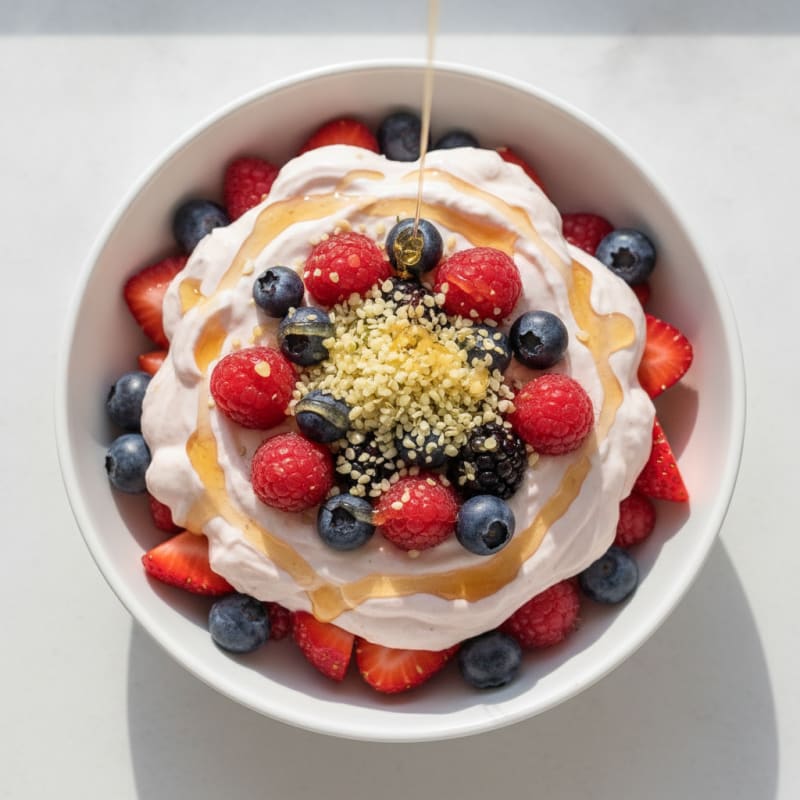 Creamy Greek Yogurt Protein Parfait with Mixed Berries