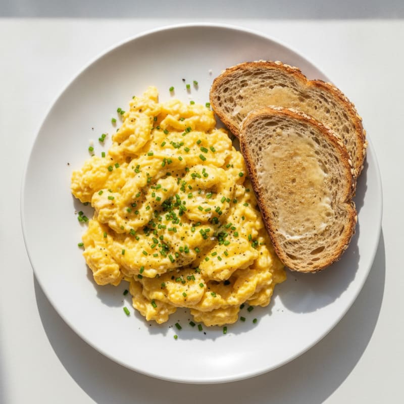 Classic Scrambled Eggs with Chives
