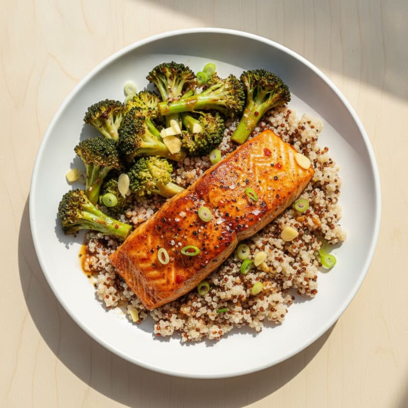 Chili-Garlic Salmon Power Bowl
