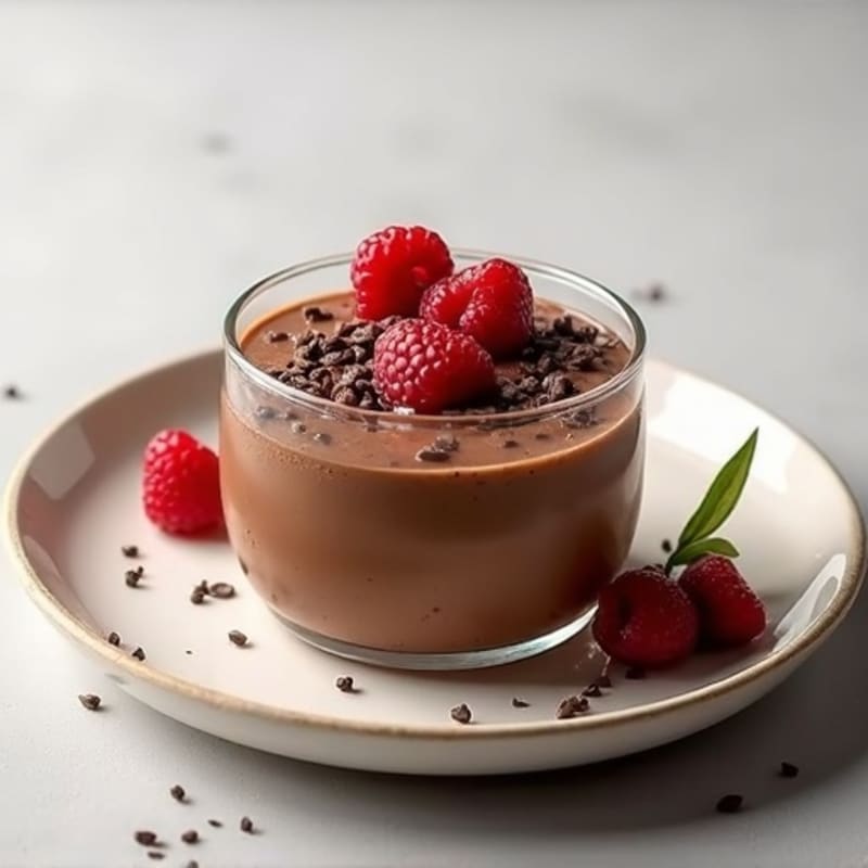 Silky Chocolate Protein Pudding with Greek Yogurt