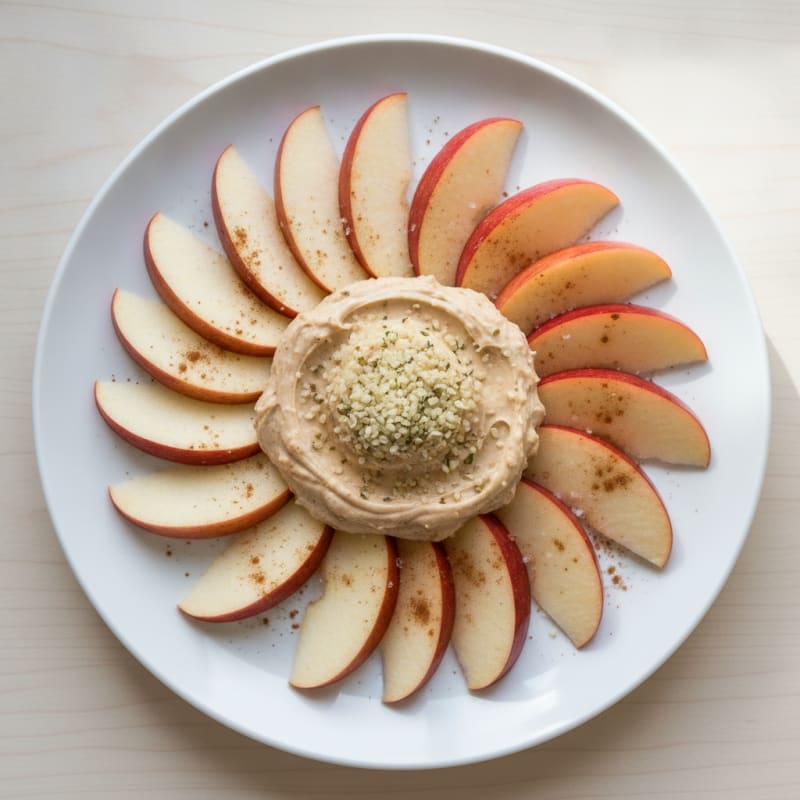 Protein-Packed Apple and Peanut Butter Plate