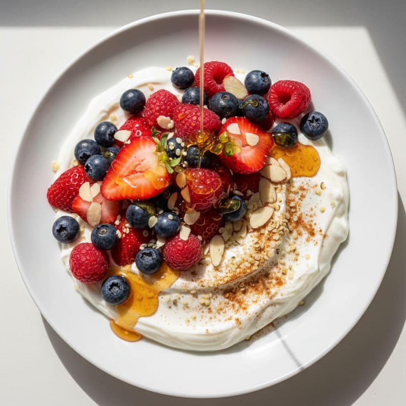 Creamy Honey-Kissed Yogurt Berry Bowl