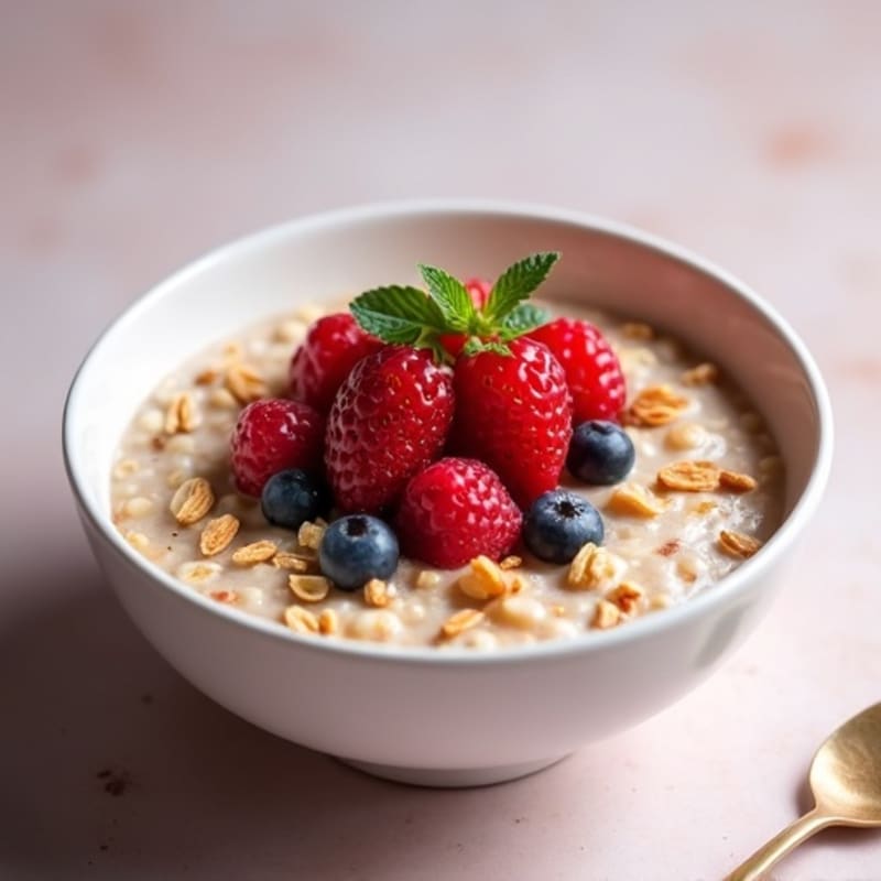 Creamy Berry Almond Oatmeal