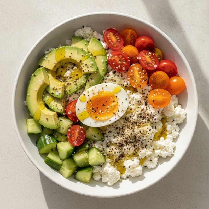 Savory Cottage Cheese Breakfast Bowl