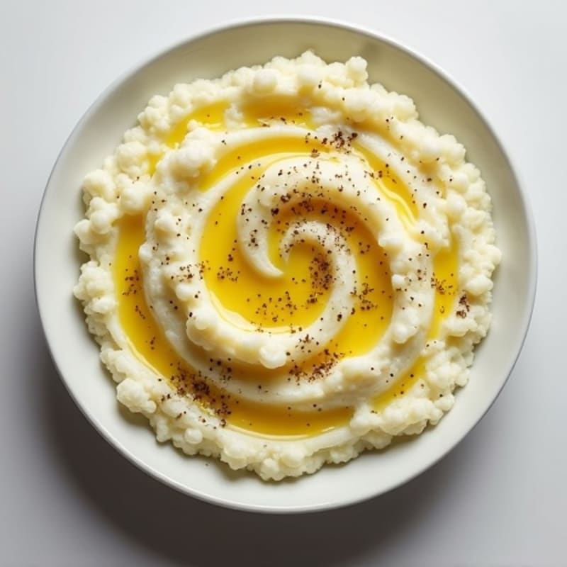 Creamy Cauliflower Mash with Roasted Garlic